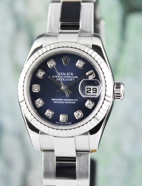 (image for) A ROLEX LADY SIZE OYSTER PERPETUAL DATEJUST - 179174
